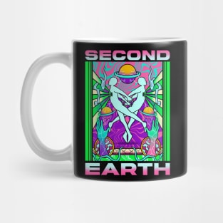 Second earth futurism pop art Mug